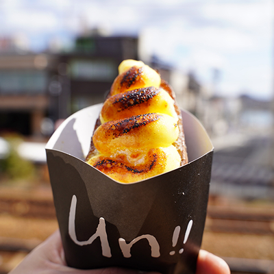 写真:シブーストされたお菓子